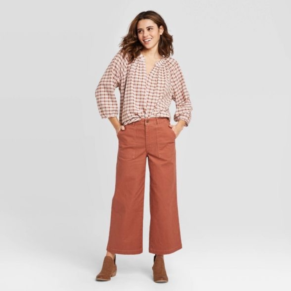 Universal Thread High-Rise Wide Leg Crop ✨